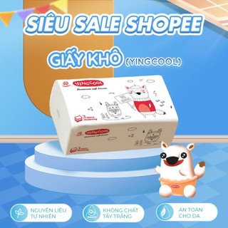 Khăn Giấy Khô Cao Cấp YINGCOOL 3 lớp 110 tờ