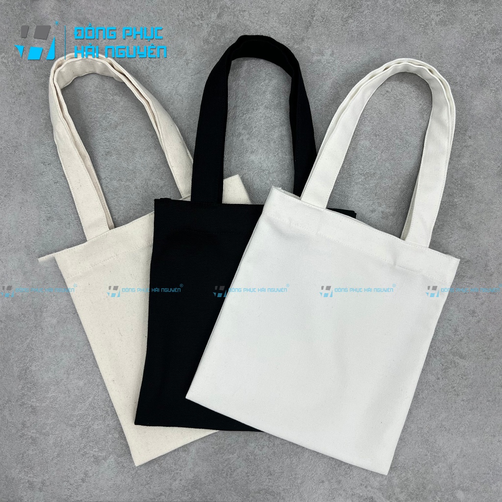 Túi vải bố, túi vải tote, túi vải canvas trơn nhiều size, nhiều màu