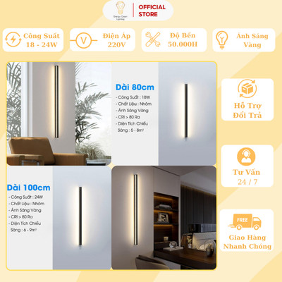 Đèn Hắt Tường Chống Nước Energy Green Lighting DT-8833 {Dài 80,100cm} Trang Trí Phòng Khách / Phòng Ngủ - Ngoài Trời