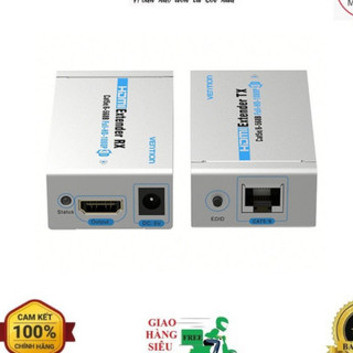 Bộ khuếch đại tín hiệu hdmi qua lan 60m vention vaa-s21-s, hdmi to rj45 - hàng chính hãng