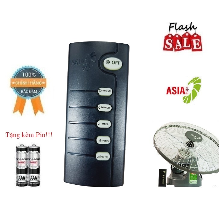 Remote Điều khiển quạt Asia- Hàng mới XỊN công ty 100% tặng kèm Pin