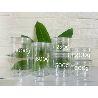 10 Hủ nhựa PET trong nắp màu. Hủ đựng có kèm nắp lót chống tràn