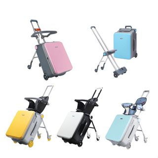 Vali du lịch kiêm xe đẩy trẻ em 20inch, vali đa chịu lực có thể tháo rời, xe đẩy trẻ em khi đi du lịch, đầy đủ phụ kiện