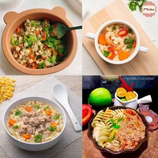 Mì nui các loại  túi zip 100g (nui xoắn, nui sao, nui chữ, mì semon, nui sò, nui vũ trụ)