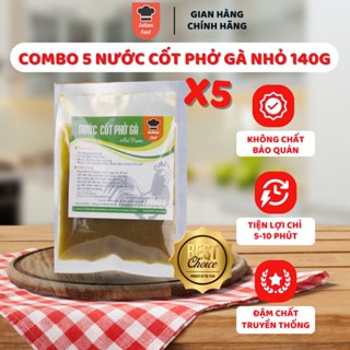 Combo 5 gói nước cốt phở gà AnnamFood 140g - Gói nhỏ tiện lợi, gia vị nấu phở ngon chuẩn bị, không chứa chất bảo quản
