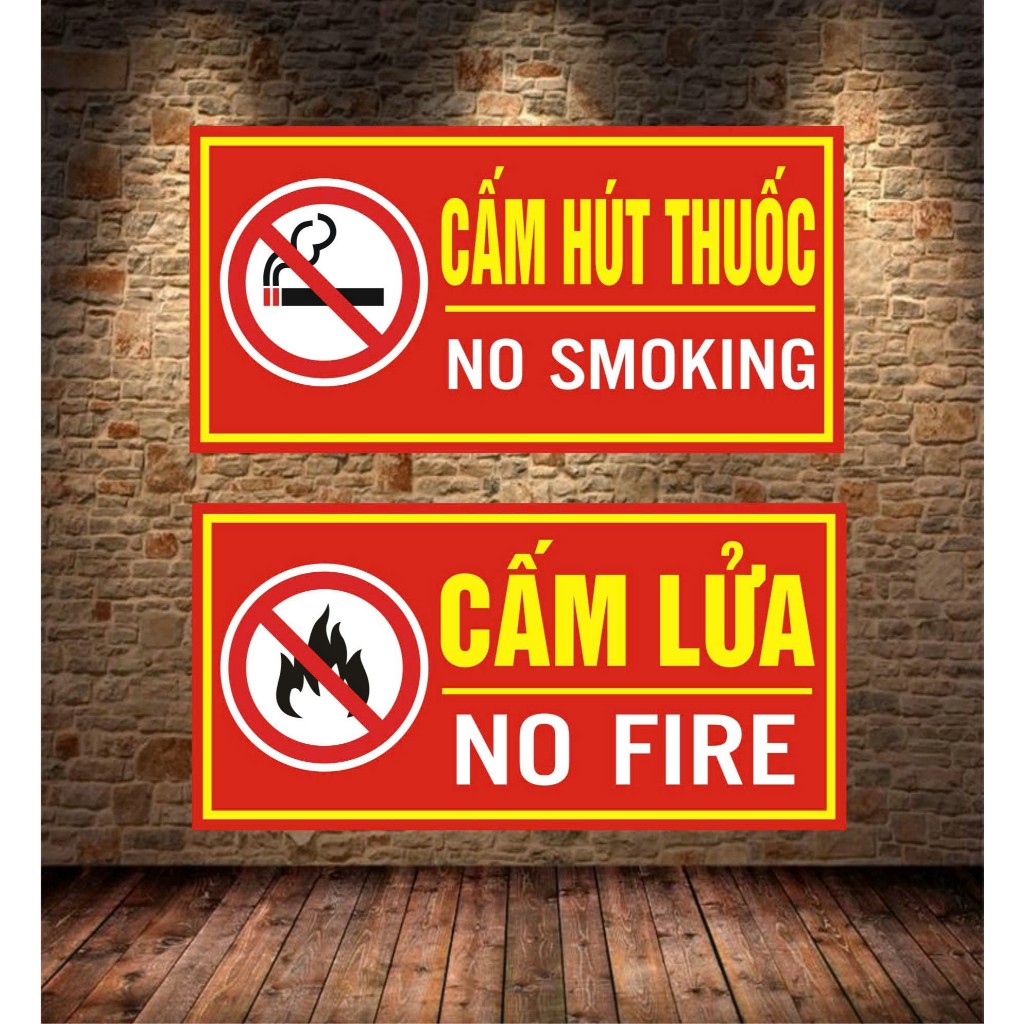 BIỂN BÁO CẤM HÚT THUỐC - CẤM LỬA, và CÁC LOẠI Biển khác