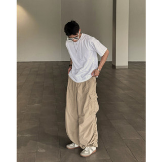 Quần Dù Túi Hộp Ống Rộng GODMOTHER Quần Dài Chất Vải Dù Form Rộng Phong Cách Unisex Nam Nữ Trẻ Trung Năng Động