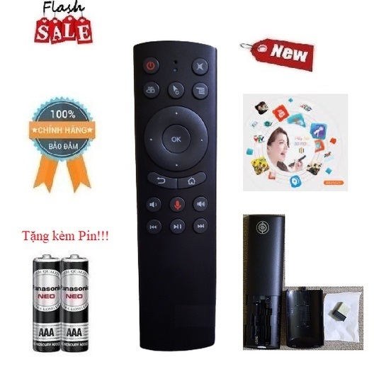 Remote Điều khiển chuột bay giọng nói G20S SmartTV, TV Box, PC- HÀNG CHÍNH HÃNG Full Box