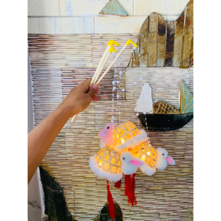 Đèn lồng thỏ tre, đèn lồng trung thu ,noel,  đồ chơi trung thu, quà tặng trung thu,