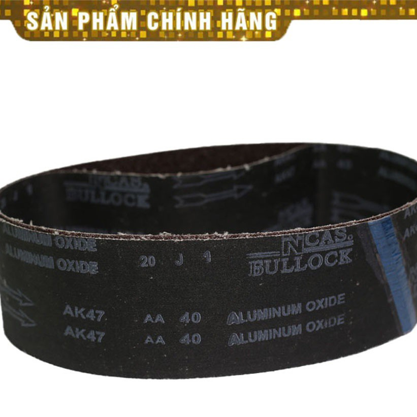 Nhám vòng 75mmx533mm mài gỗ cứng, cao su, nhựa cứng, kim loại mềm, vải nhám màu đen
