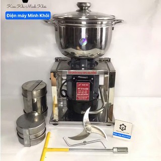  Máy xay thịt công nghiệp đa năng làm giò chả 1100W cối inox máy xay ruốc pate mô tơ dây đồng 
