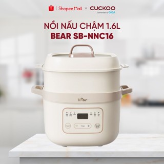 Nồi nấu cháo chậm 1,6L Bear SB-NNC16 - Tích hợp 6 chế độ nấu - Bản tiếng Việt