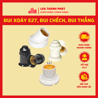 Đui đèn E27 chống nước độ bền cao tiếp xúc tốt , Đui xoáy gắn tường