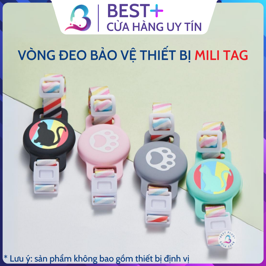 Vòng Dây Đeo Cổ Chó Mèo Bảo Vệ Mili Tag Siêu Xinh Chất Liệu Sợi Dệt Bền Màu Sắc Thời Trang Bestplus