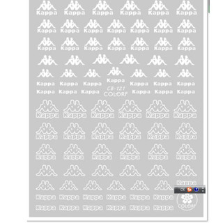 sticker thương hiệu logo mã mới