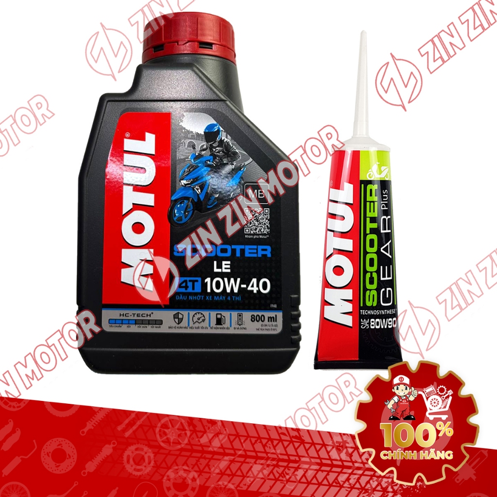 Combo Nhớt Motul Tay Ga Chính Hãng
