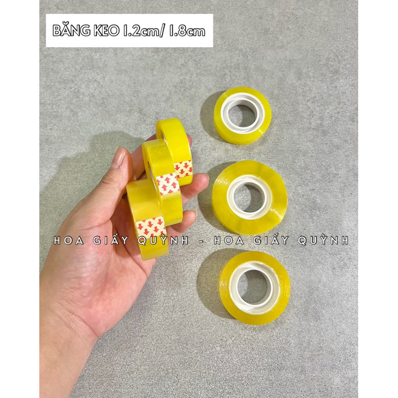 Combo 5 CUỘN BĂNG KEO 1.2CM/ 1.8CM