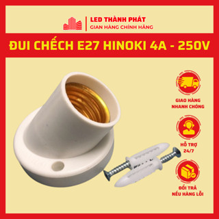 Đui đèn gắn tường chếch 45 độ chính hãng , Đui vát E27