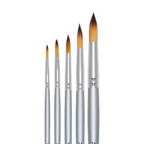 Bộ cọ đầu tròn Shinhan Artist Brush 850 NS gồm 5 cỡ số 2, 6, 8, 12, 16