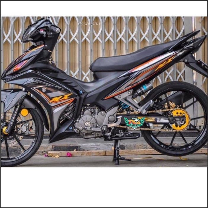 Tem Rời Exciter 135 đen Mx Mẫu mới (C)