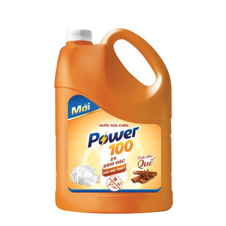 Nước rửa chén Power100 Tinh dầu quế 3.5KG