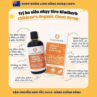  Siro giảm ho đờm Kiwiherb Children’s Organic Chest Serup New Zealand 100ml Kiwiherb Children’s Chest Syrup Date 2025 
