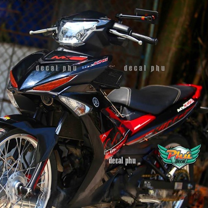 Tem rời Exciter 150 MX King đen đỏ