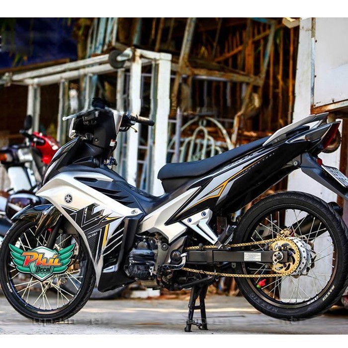 Tem rời Exciter 2011-2014 LC bạc đen (W)