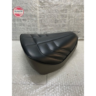 Bộ yên xe cub 81-82-84-Custom đen xám múi nổi