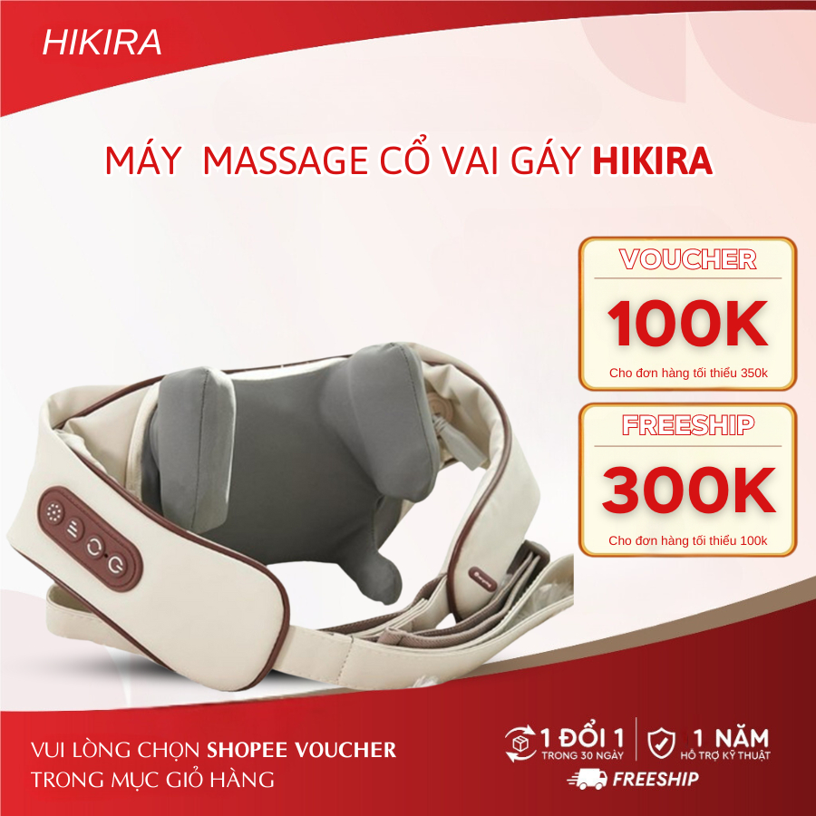 Máy massage cổ vai gáy HIKIRA M3 pro chính hãng massage 2 chế độ linh hoạt bảo hành chính hãng
