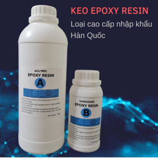  Keo nhựa Epoxy Resin siêu trong siêu cứng chống ố vàng tự tan bọt tốt 