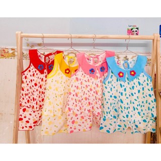 Bộ Lụa Sát Nách Xếp Li Tầng Bé (6-18kg) (giao màu ngẫu nhiên)