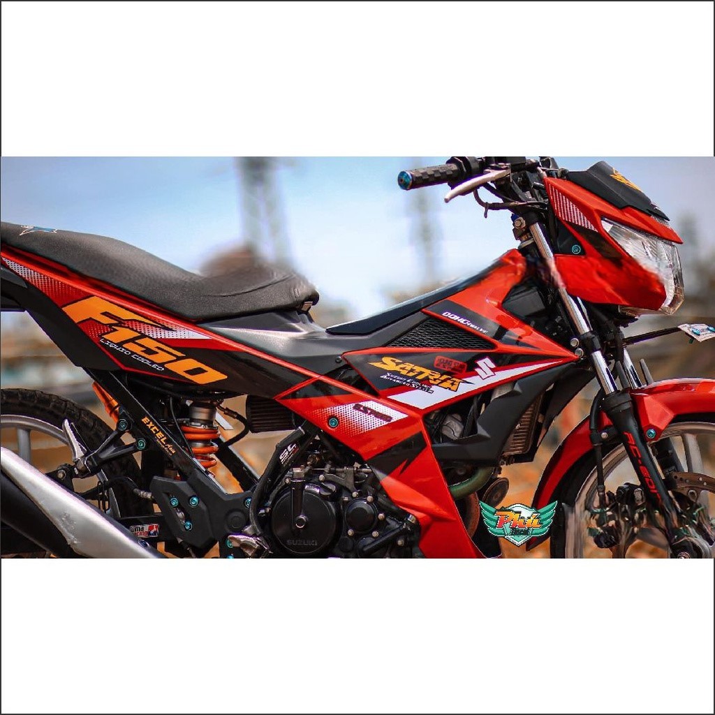 Tem Rời Satria đỏ đen trắng (F)