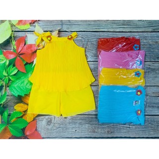 Bộ Lụa Cổ Tròn Bé (6-18kg) (giao màu ngẫu nhiên)