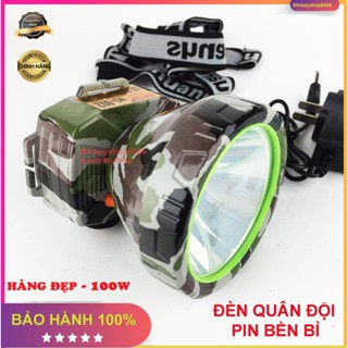Đèn pin đội đầu 802 LED 100w siêu sáng chống nước ánh sáng Vàng hoặc Trắng đèn thợ mỏ đi rừng đi câu đi biển đi soi ếch
