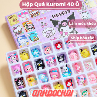  Đồ chơi Hidden Box 40 túi mù món đồ chơi kuromi LalaBuBu Capybara và Gấu Dâu bí ẩn tặng kèm móc khoá hộp quà bất ngờ 