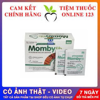 [Chụp Thật Chính Hãng] MOMBY FIB XANH - CỐM VI SINH CHO MẸ & BÉ  ĐÁNH BAY TÁO BÓN (MOMBYFIB HỘP 12 GÓI)