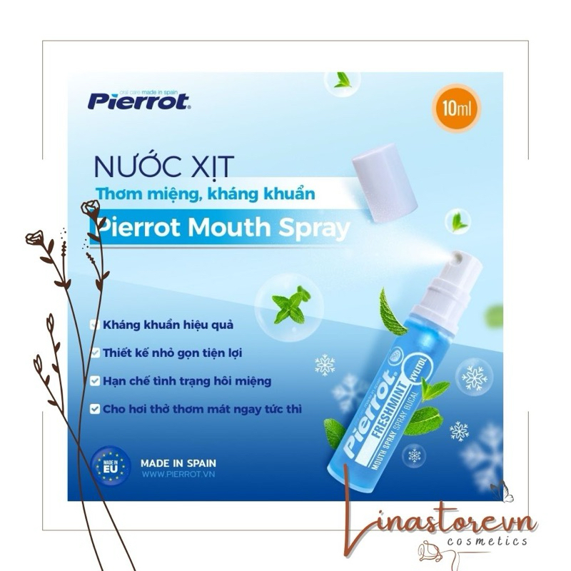 Xịt thơm miệng Pierrot Mouth Spray 10ml