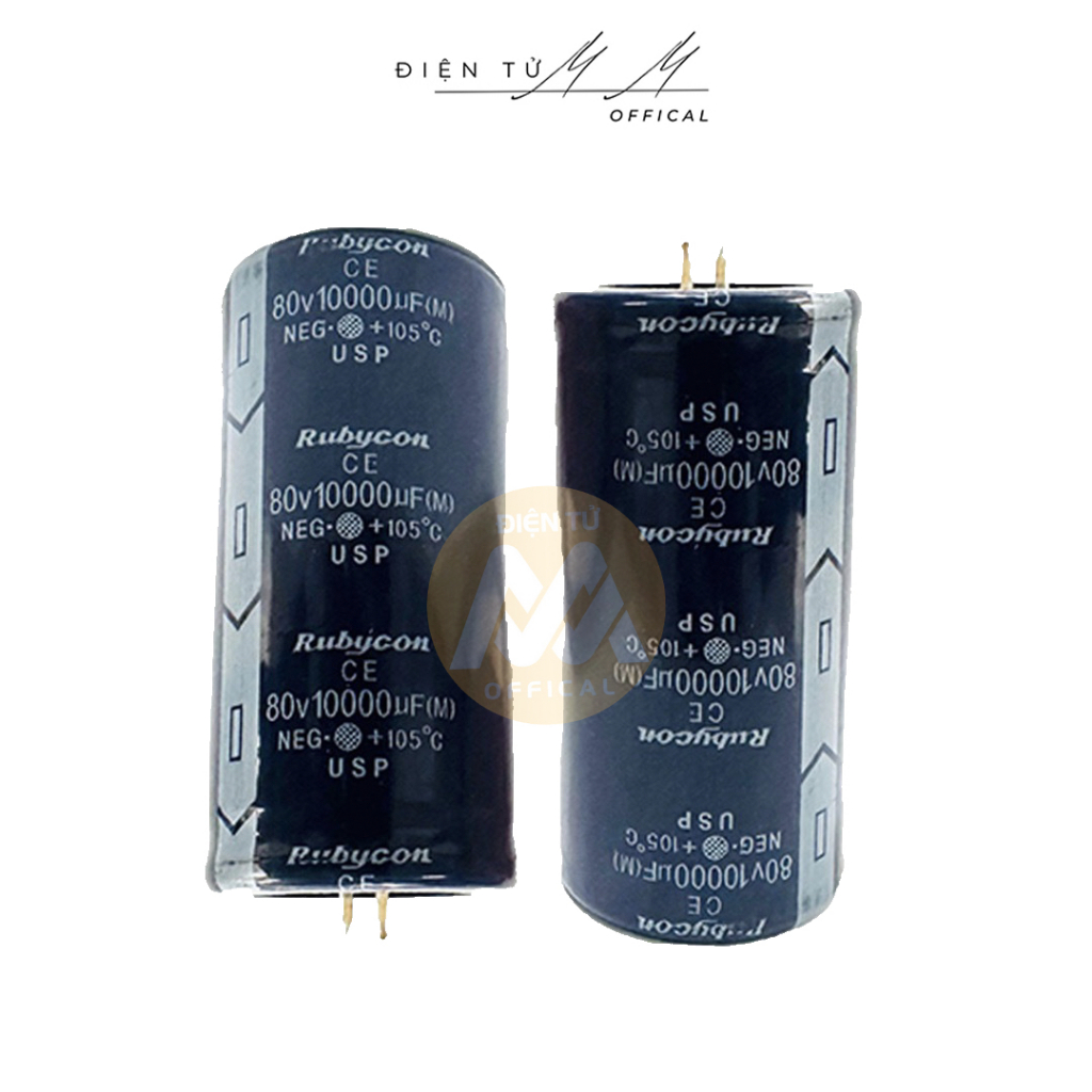 Tụ lọc nguồn amly 10000UF/80V ( Rubycon )