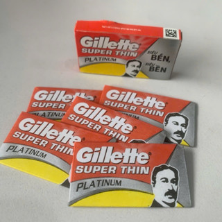 LẺ HỘP NHỎ 10 lưỡi Dao lam GILLETTE SUPER THIN 🥰FREESHIP🥰 chất lượng cao cấp cho baber shop siêu bén