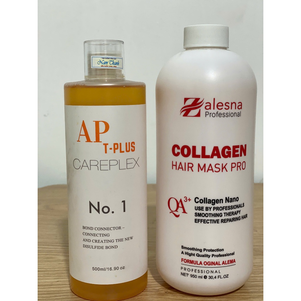 Chai Phục Hồi Tóc N1 AP T Plus Careplex 500ml/Chai Phủ lụa Zalesna Collagen QA+ 950ml