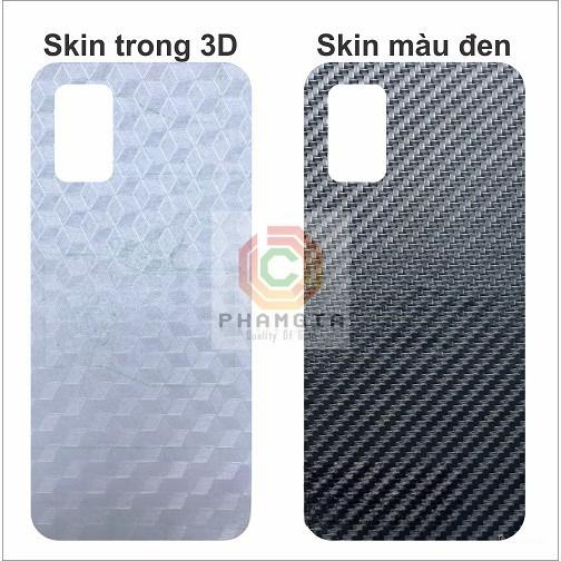 Miếng dán mặt lưng skin carbon Samsung A02s / A03s