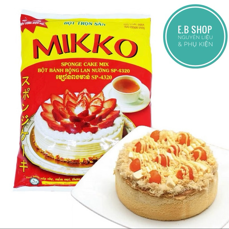 1Kg Bột làm bánh bông lan Mikko Bột bánh trộn sẵn bánh cá bánh đồng xu