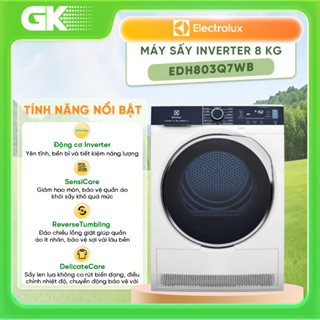 EDH803Q7WB - Máy Sấy Quần Áo Electrolux Inverter 8 kg - Giao Hàng Toàn Quốc