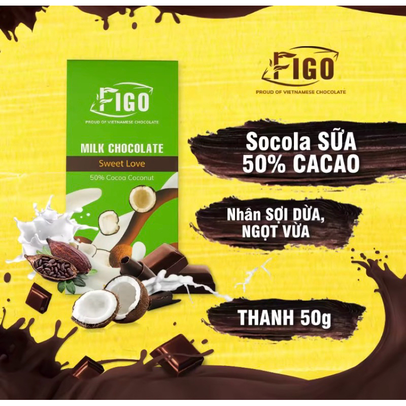 Socola Figo 50gr - Ăn là Nghiện Đó