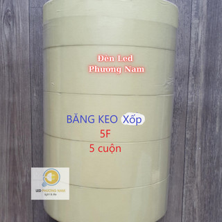 Băng Keo 2 Mặt Xốp vàng