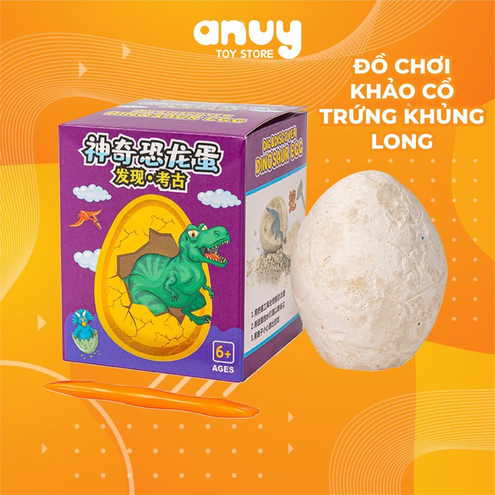 Đào trứng khủng long hóa thạch khảo cổ học nhận mô hình khủng long nhỏ
