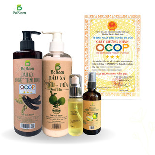 Combo dầu gội bồ kết 🥥dầu xả bưởi dừa, xịt bưởi, serum dưỡng tóc chuyên sâu phục hồi mọi hư tổn,mọc tóc,ngăn runng tóc
