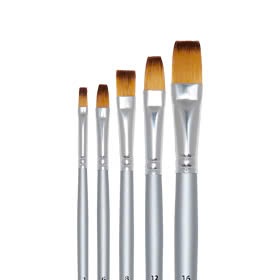 Bộ cọ đầu dẹt Shinhan Artist Brush 850 NS gồm 5 cỡ số 2, 6, 8, 12, 16