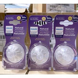 Núm ty thay thế Philips Avent Mẫu Mới đủ size